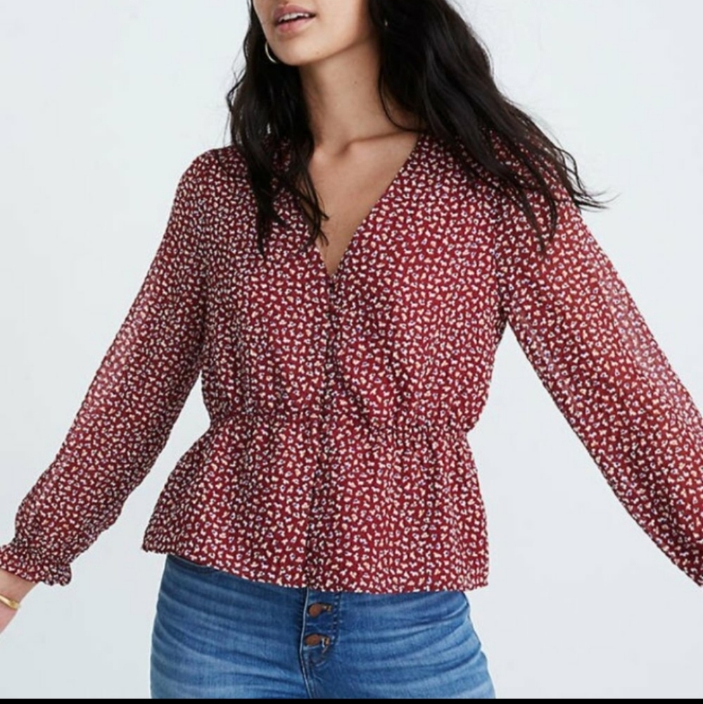 Madewell Overture Top in Ditsy Flowers